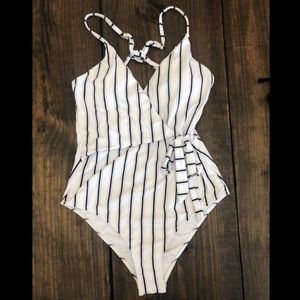 Striped one piece